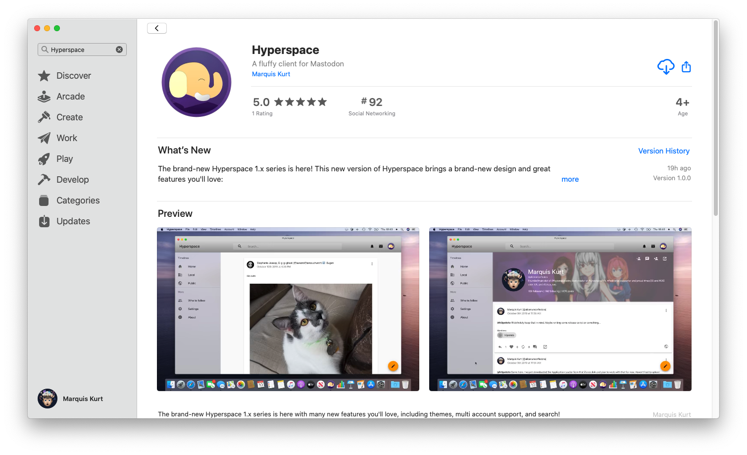 Mac App Store page